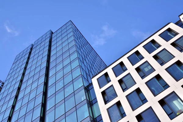 Textura Abstracta Rascacielos Modernos Cristal Azul Contexto Empresarial — Foto de Stock