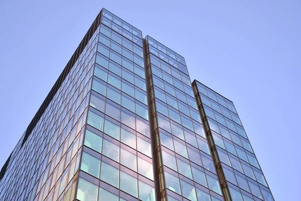 Abstract Texture Blue Glass Modern Building Skyscrapers Business Background — Stock Photo, Image