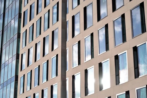 Abstrakte Textur Aus Blauem Glas Moderne Gebäude Wolkenkratzer Unternehmenshintergrund — Stockfoto