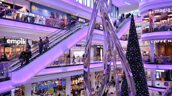 Varsovia Polonia Diciembre 2019 Centro Comercial Interior Galeria Polnocna Centro —  Fotos de Stock