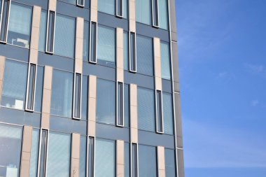  Modern şehir cam cepheler, soyut yansıması