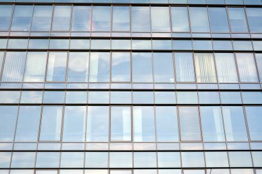  Modern şehir cam cepheler, soyut yansıması