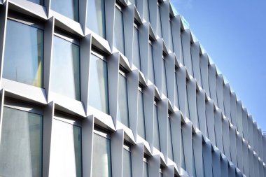  Modern şehir cam cepheler, soyut yansıması