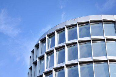  Modern şehir cam cepheler, soyut yansıması
