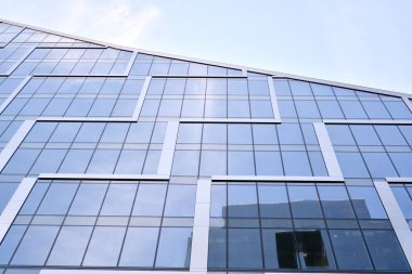 Modern şehir cam cepheler, soyut yansıması