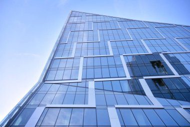 Modern şehir cam cepheler, soyut yansıması