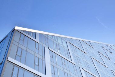 Modern şehir cam cepheler, soyut yansıması