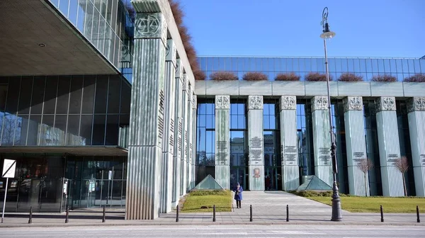 Warsaw Poland January 2020 Modern Building Supreme Court Poland Highest — 스톡 사진