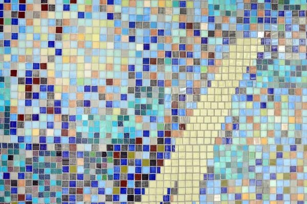 Красочные Мозаичные Стеклянные Плитки Стены Уникальная Мозаика — стоковое фото