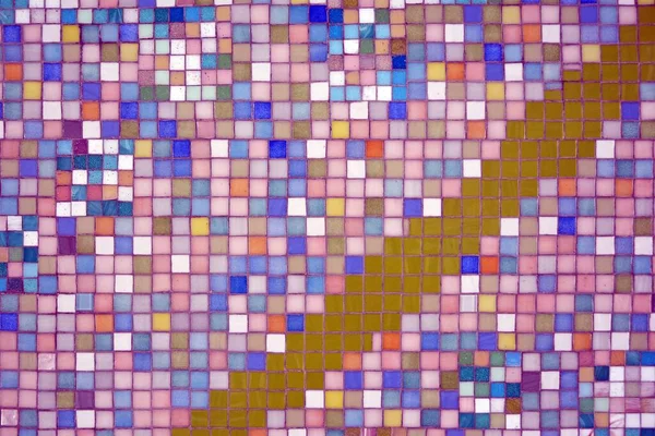 Färgglada Mosaik Glas Kakel Vägg Unikt Mosaikmönster — Stockfoto