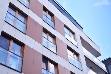 Modern Avrupa konut apartmanlar çeyrek. 