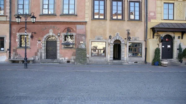 Warsaw Poland March 2020 Streets Main Places Remain Deserted Due — Stock Photo, Image