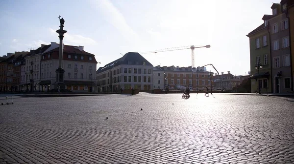 Varsovia Polonia Marzo 2020 Las Calles Los Principales Lugares Permanencia —  Fotos de Stock