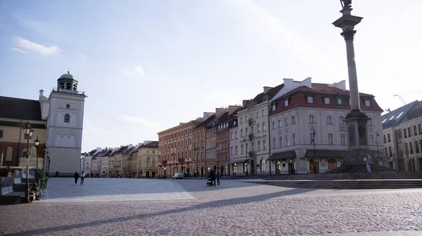 Varšava Polsko Března2020 Ulice Hlavní Místa Zůstávají Opuštěné Důsledku Ohrožení — Stock fotografie