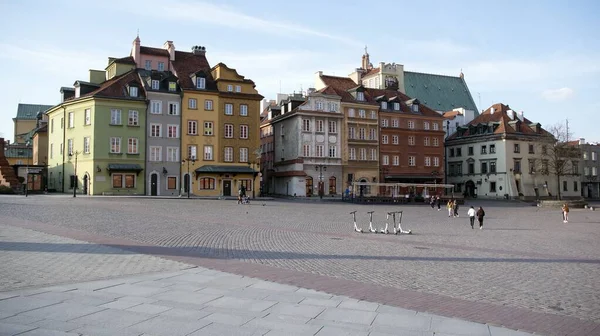 Warszawa Polska Marca 2020 Ulice Główne Miejsca Pozostają Opuszczone Powodu — Zdjęcie stockowe