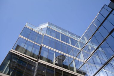 ofis bir arka plan portre üzerinde şehir merkezinde Binası