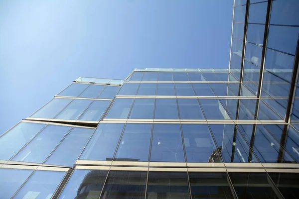 Edificio Oficinas Centro Ciudad Primer Plano Fondo — Foto de Stock