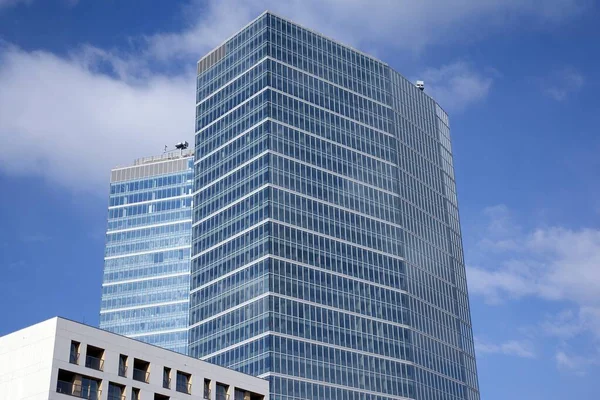 Lakóépület Toronyház Modern Üzleti Negyed Irodaházak Külseje Pénzügyi Városrész — Stock Fotó
