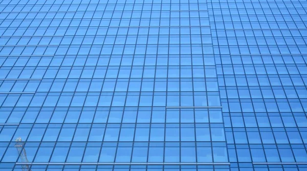 Arquitetura Moderna Fachada Vidro Céu Azul Conceito Corporativo Detalhe Edifício — Fotografia de Stock