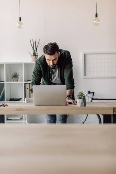 businessman using laptop