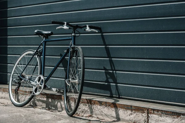 Bici hipster nera — Foto Stock