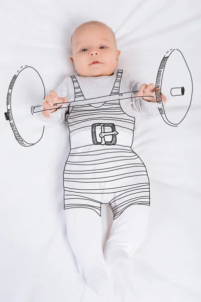 Caucasian baby — Stock Photo, Image
