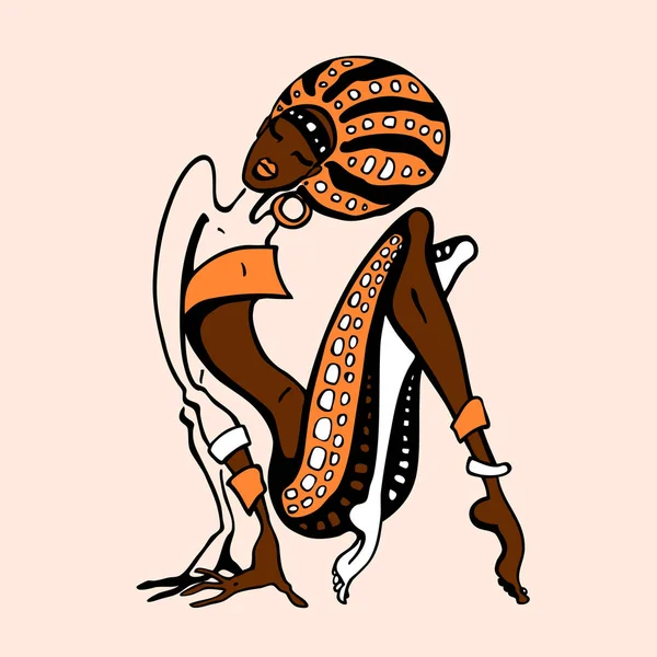 Африканський жінка в етнічному стилі — Безкоштовне стокове фото