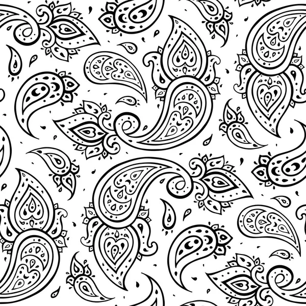 Paisley senza soluzione di continuità sfondo . — Vettoriale Stock