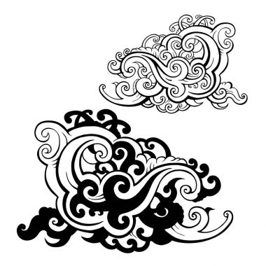 Deniz dalgaları Set.