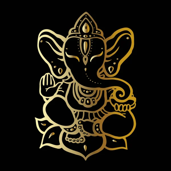 Deus hindu ganesha —  Vetores de Stock