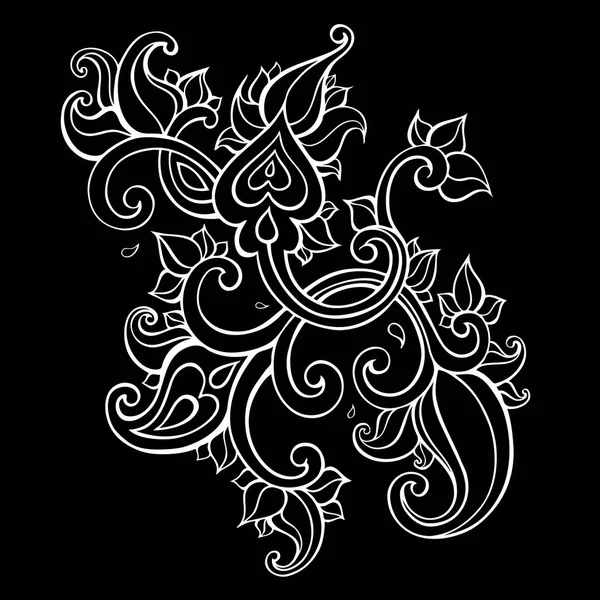 Paisley ornamento étnico . — Vetor de Stock