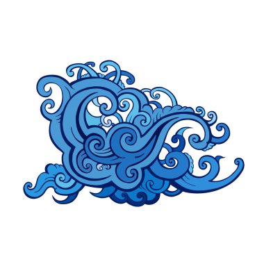 Deniz dalgaları Set.