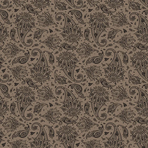 Paisley Hermoso fondo sin costuras . — Vector de stock