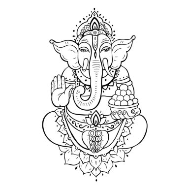 Ganapati meditasyon lotus poz