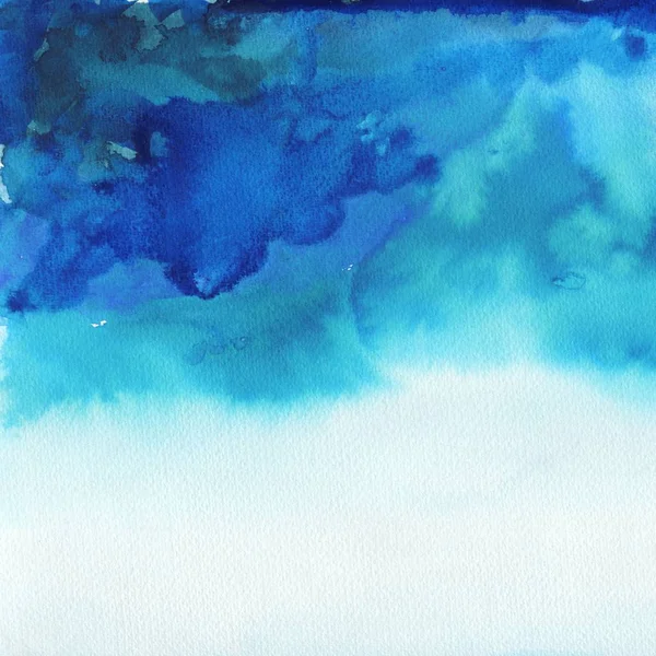 Ocean watercolor hand painting illustration. — Stock Photo, Image