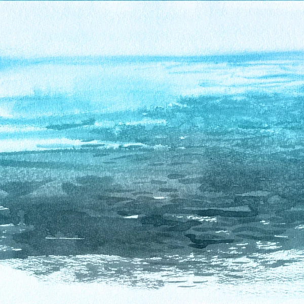 Океанський акварельний ручний живопис ілюстрація . — стокове фото