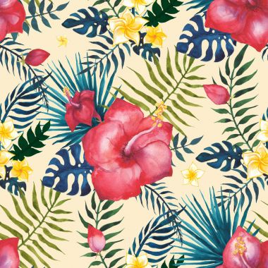 Tropik, pürüzsüz desen.