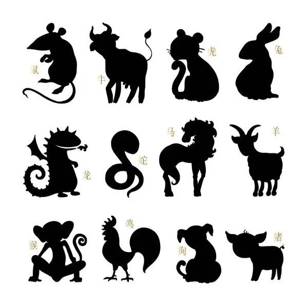 Horoscope vectoriel animaux . — Image vectorielle