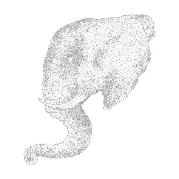 Elephant. Vector illustration — Stock Vector