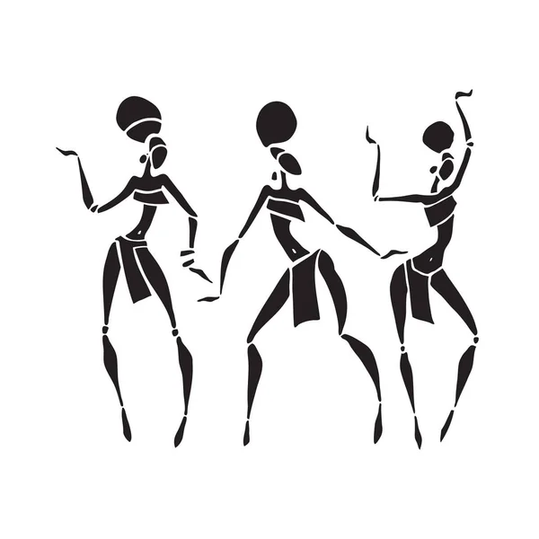 Africaine belles femmes — Image vectorielle