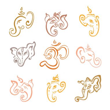 Hindu tanrısı Ganesha. Ganapati