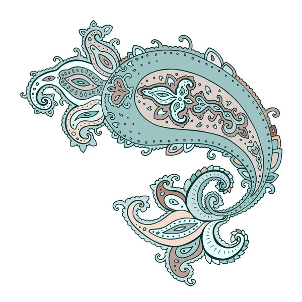 Paisley. Ornamento étnico. Ilustração vetorial isolada — Vetor de Stock