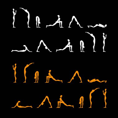 Surya Namaskar ayarla, selamlama güneş