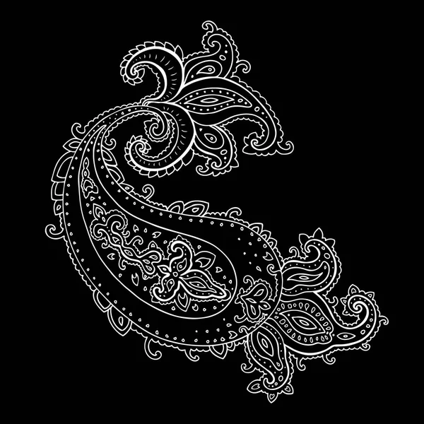 Henna Paisley Mehndi Doodles Abstract Floral Vector Illustration Design ...