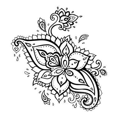 desenli arka plan. çizilmiş süsleme el.