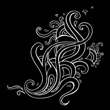 desenli arka plan. çizilmiş süsleme el.