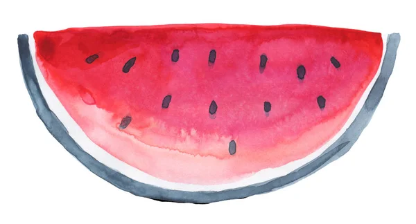 Watermelon slices. Isolated on white background — Stock Photo, Image