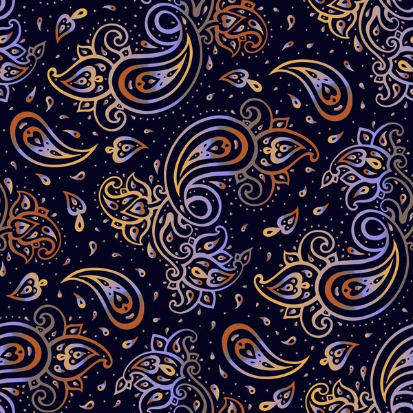 Paisley pozadí. ručně tažené ornament. — Stockový vektor