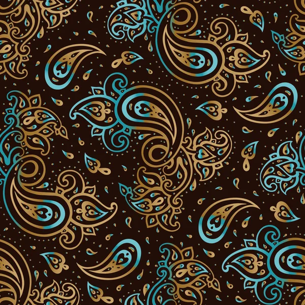 Paisley background. Ornamento desenhado à mão . —  Vetores de Stock