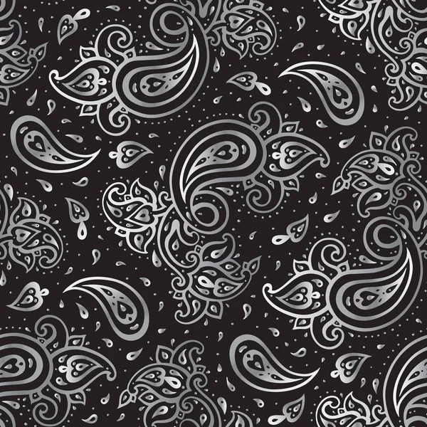 Fond de paisley. Ornement dessiné à la main . — Image vectorielle